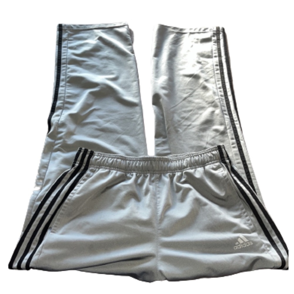 Adidas charcoal gray tricot track pants size L - Picture 2 of 6